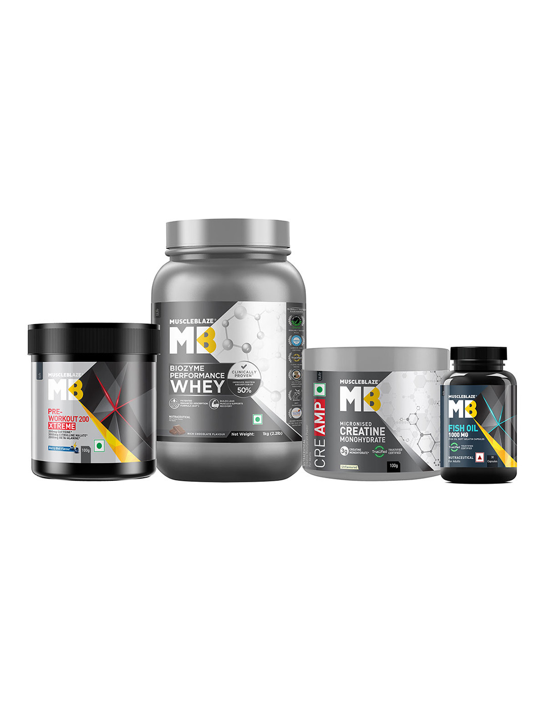 MuscleBlaze Muscle Building Gym Goers Combo-1.2Kg