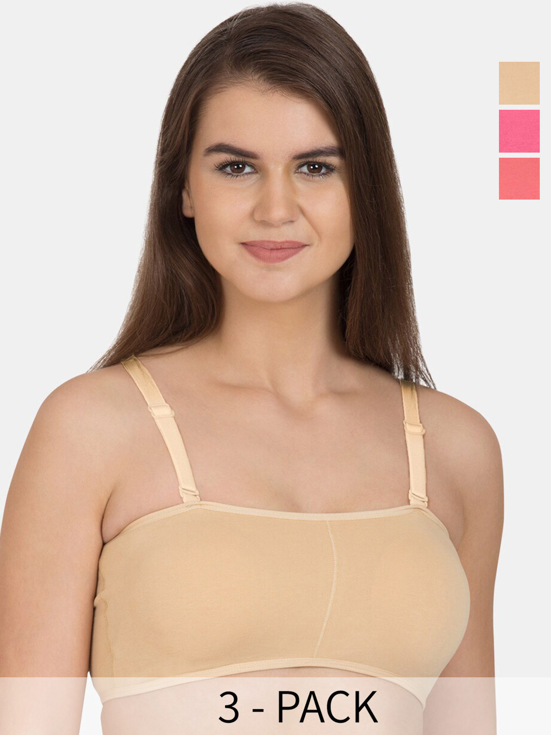 Tweens Pack Of 3 Cotton Beginners Bra Full Coverage All Day Comfort Racerback