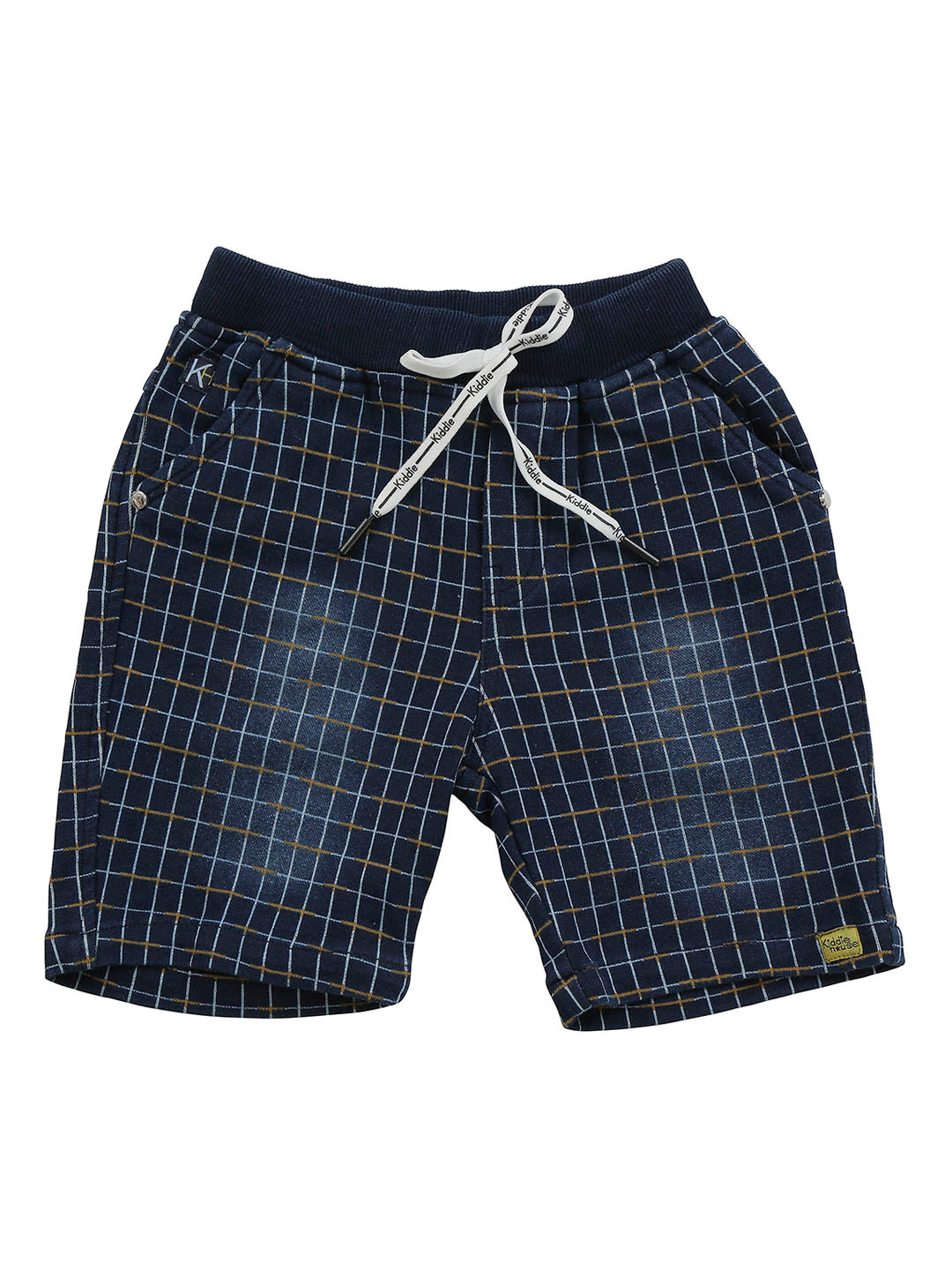 BAESD Boys Checked Denim Shorts