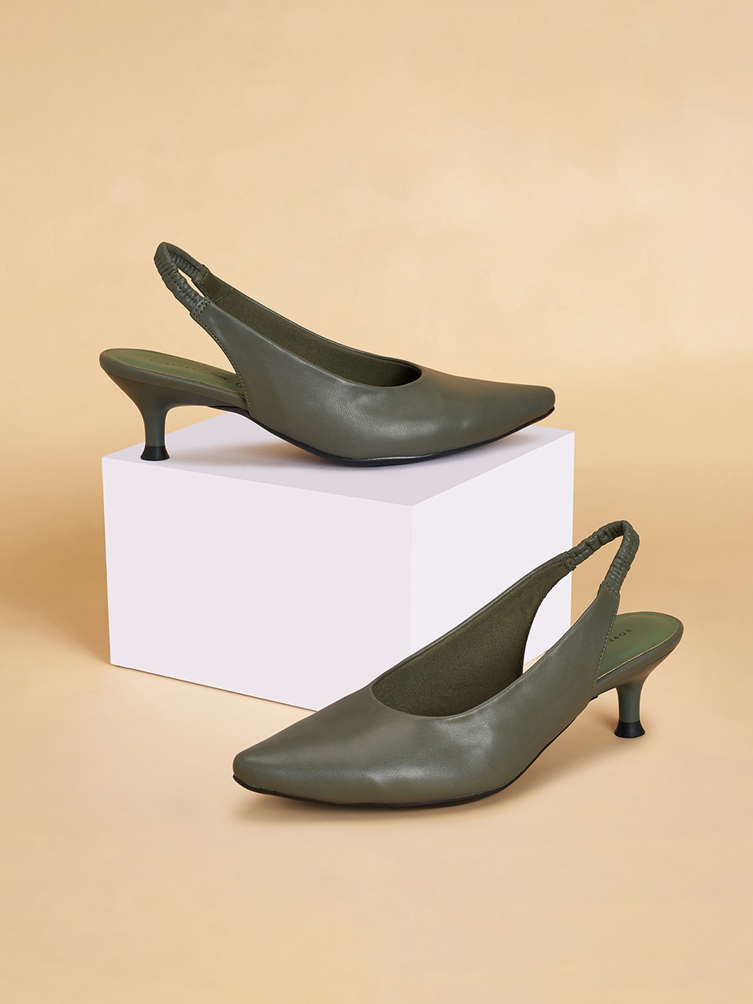 Forever Glam by Pantaloons Kitten Heeled Pumps