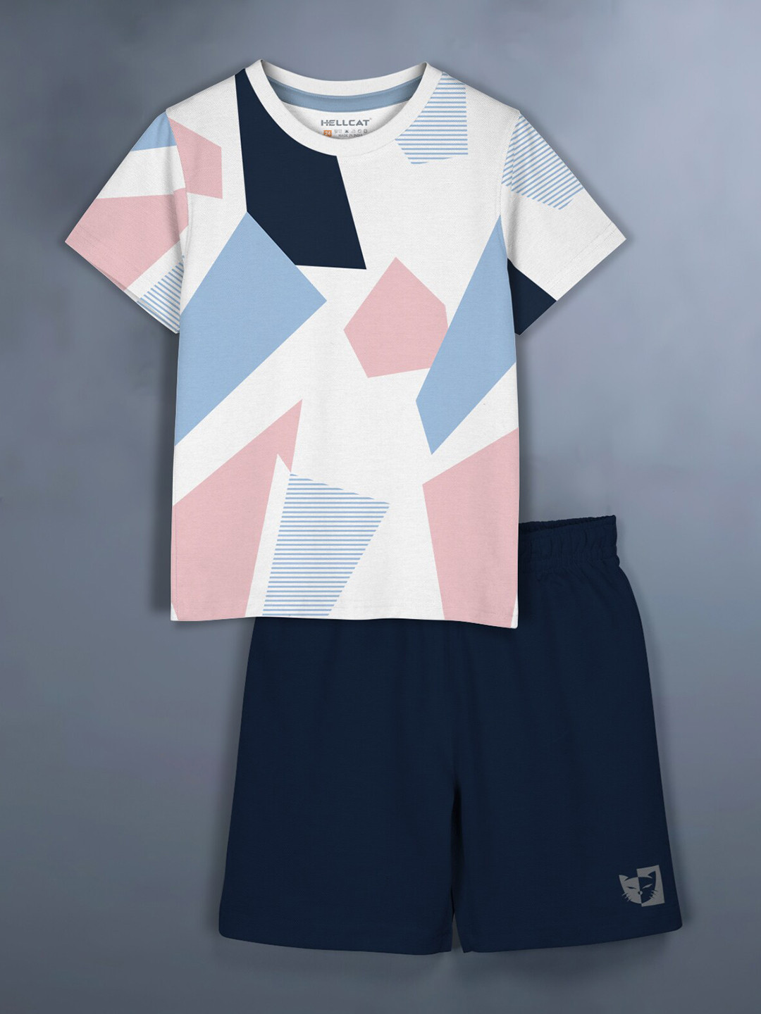 HELLCAT Girls Printed T-shirt with Shorts