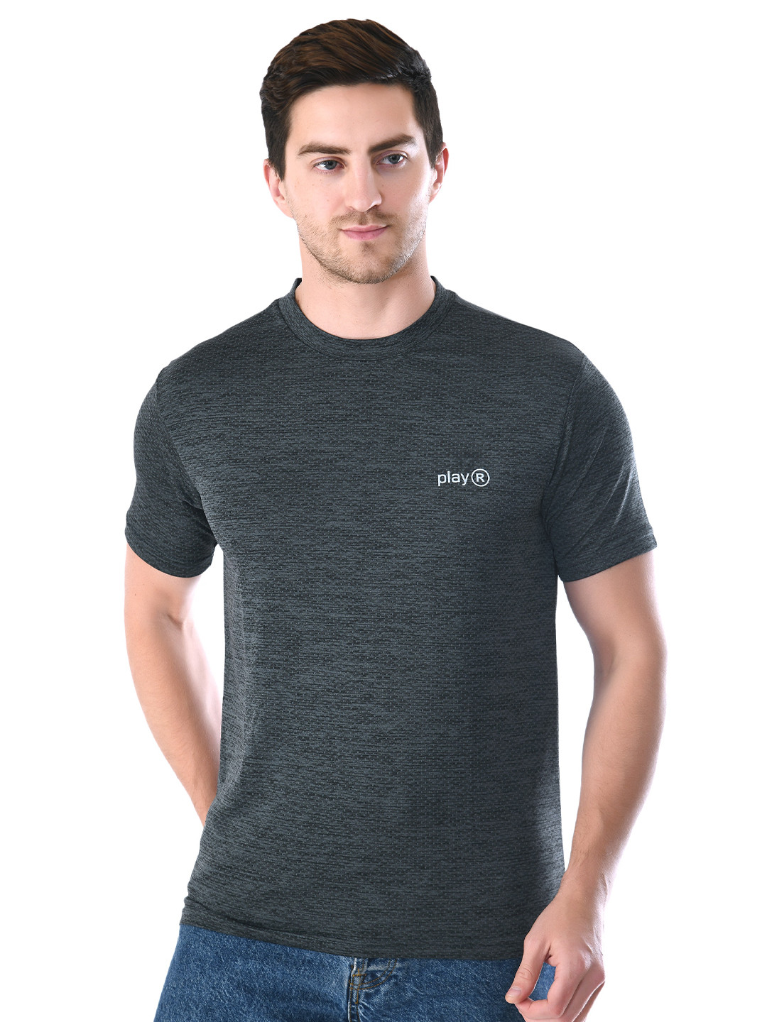 playR Round Neck Short Sleeves Regular Fit Dri-FIT T-shirt