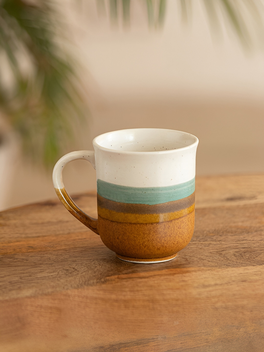 ExclusiveLane Zen Garden Hand Glazed Ceramic Glossy Tea & Coffee Mug 330 ml