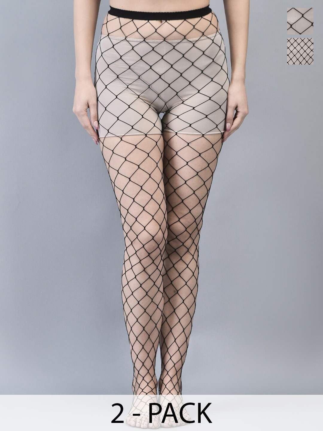 Brauch Patterned Stretchable Sheer Stockings