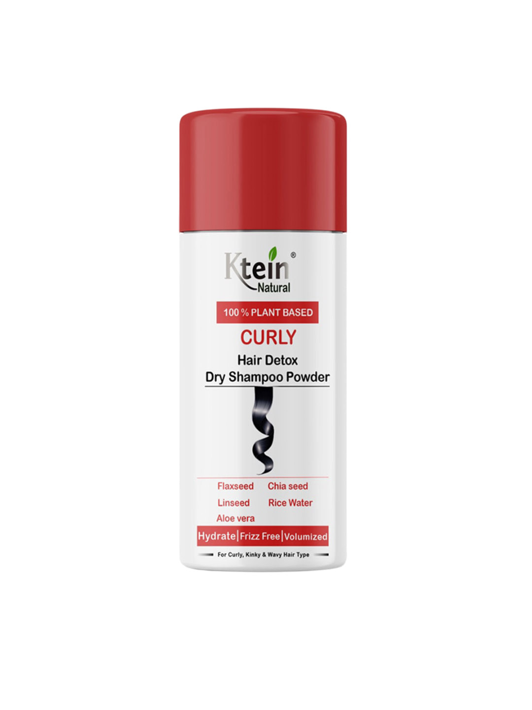 Ktein Natural Plant Based Curly Hair Detox Dry Shampoo Powder with Flaxseed - 25 g