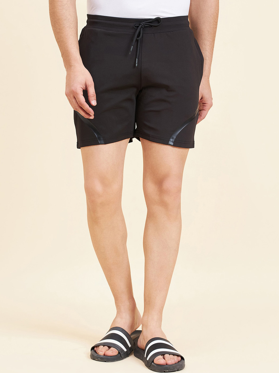 Sweet Dreams Men Black Mid Rise Shorts