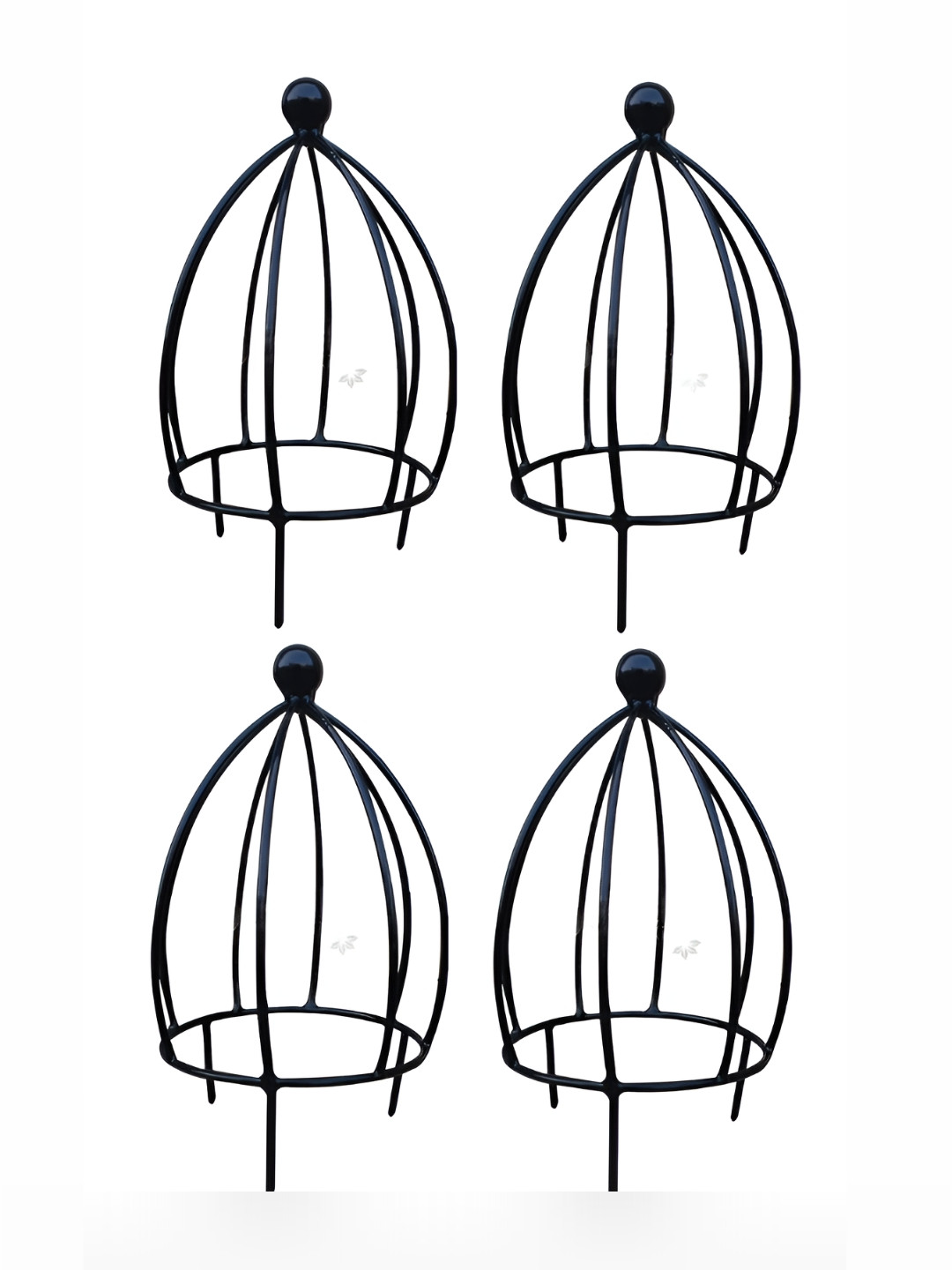 Garden Deco Black 4 Pieces Plant Support For Climbing Vines & Plants