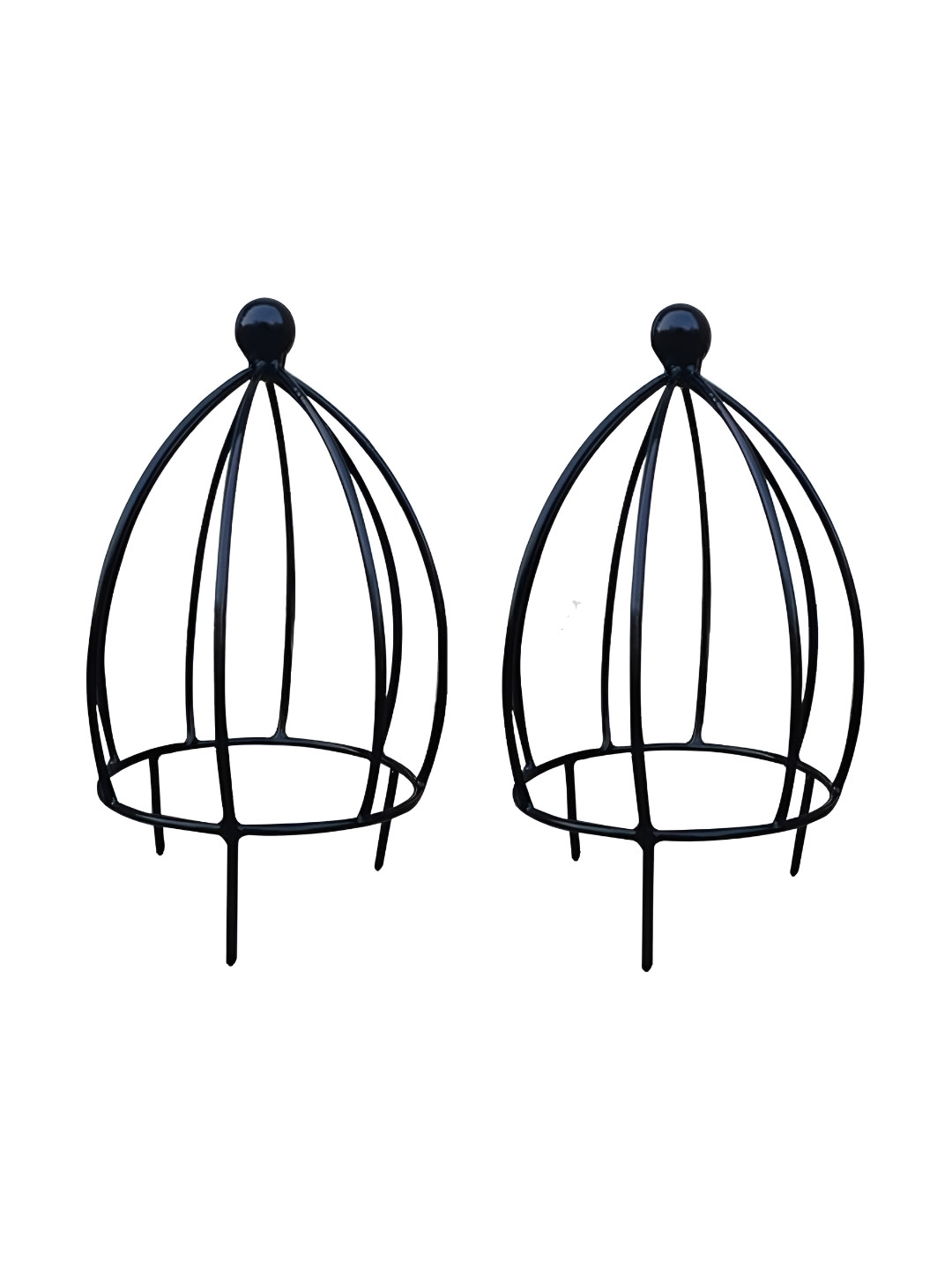 Garden Deco Black 2 Pieces Plant Support For Climbing Vines & Plants