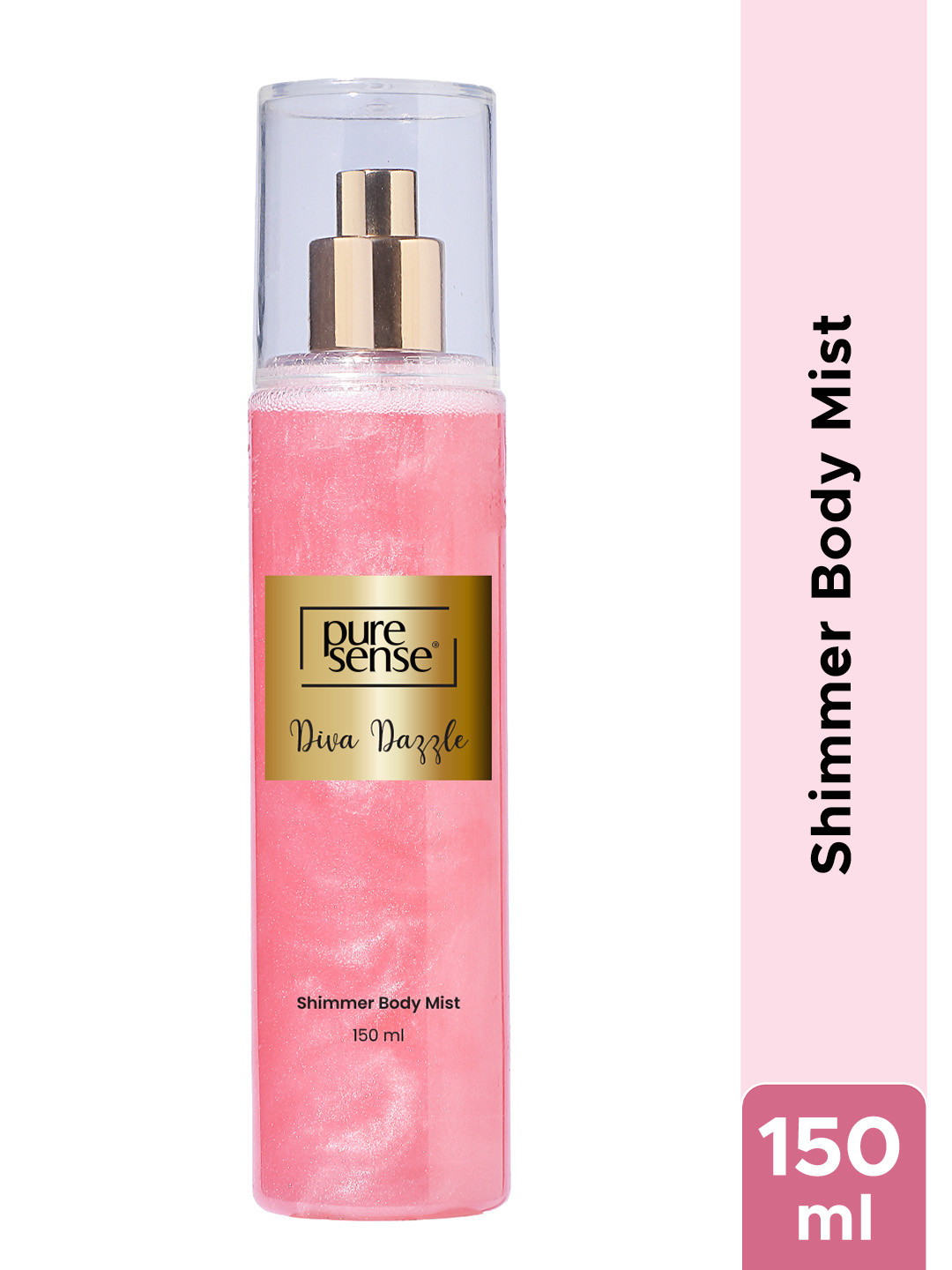 Pure Sense Women Diva Dazzle Pink Shimmer Body Mist Spray - 150ml