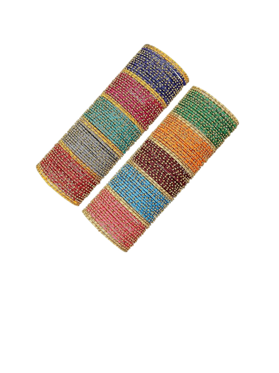 NMII  Set of 144 Beaded Silk Thread Bangle