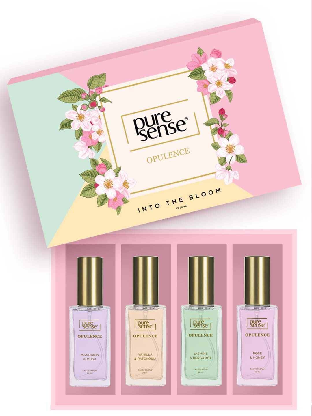 Pure Sense Women Set of 4 Opulence Into the Bloom Eau De Parfum - 20ml Each
