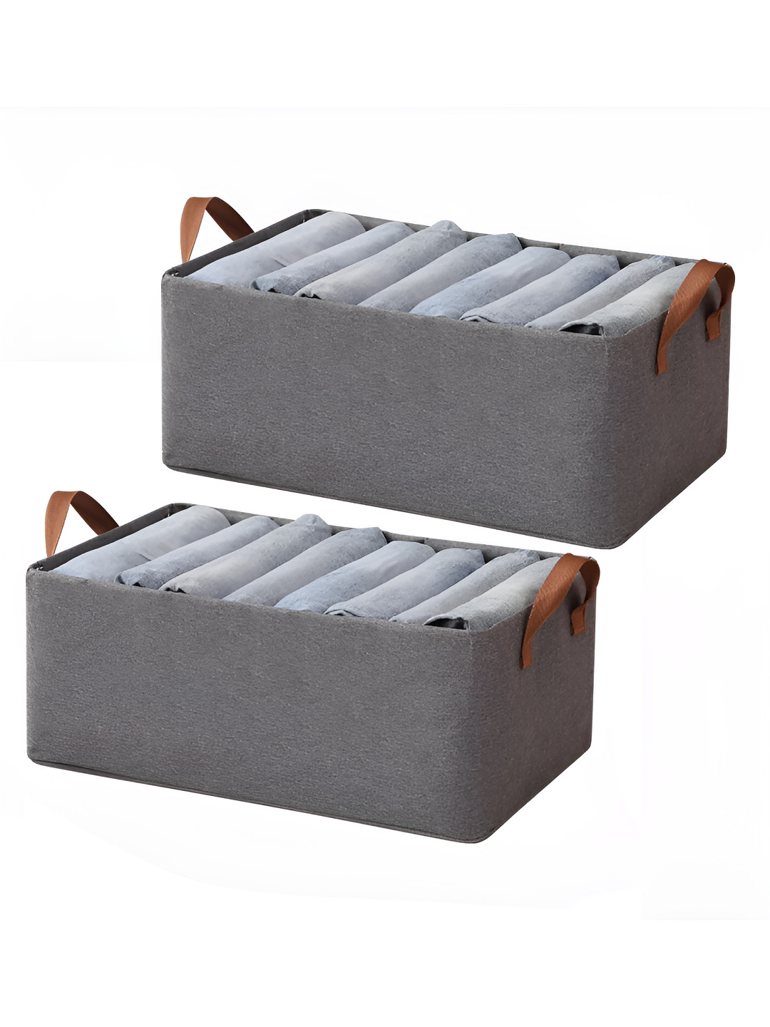 HOUSE OF QUIRK Grey 2 Pieces Super Strong Multi-Utility Organiser