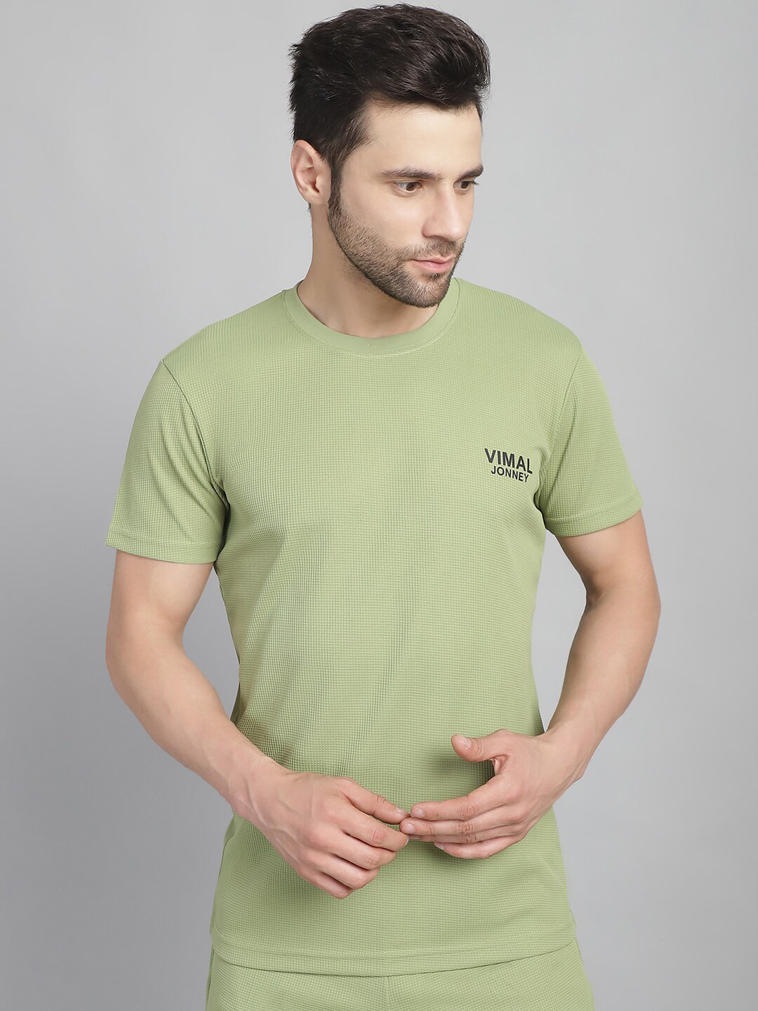 MACK JONNEY Round Neck Short Sleeves T-shirt