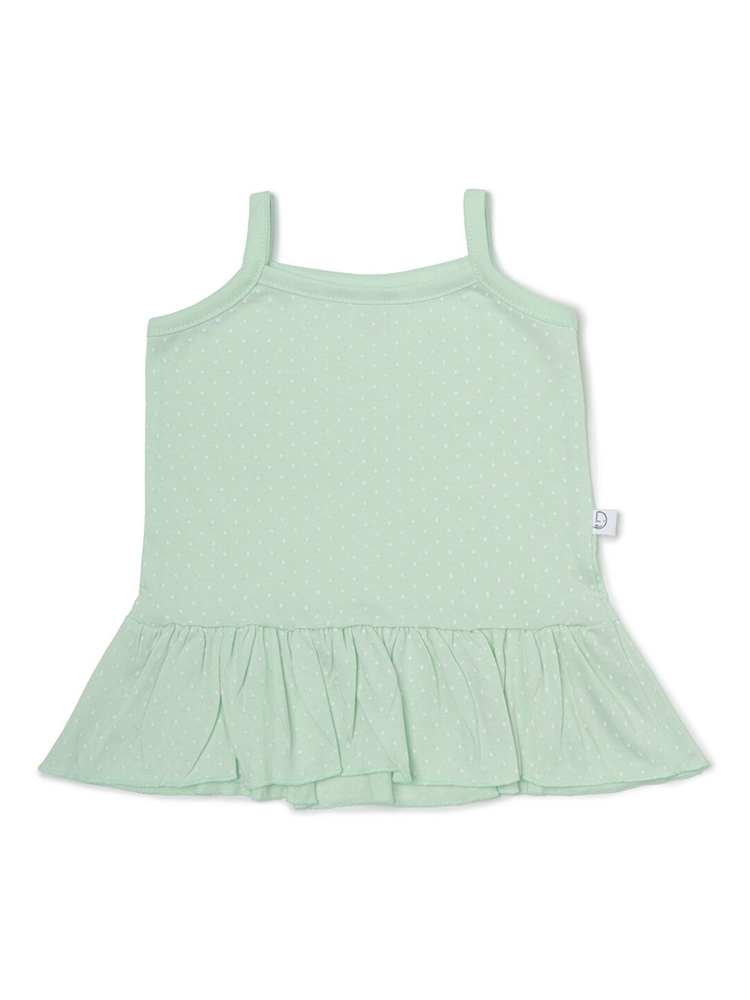 Dear Little Girls Print Cotton Shoulder Straps Sleeveless Drop-Waist Casual Dress