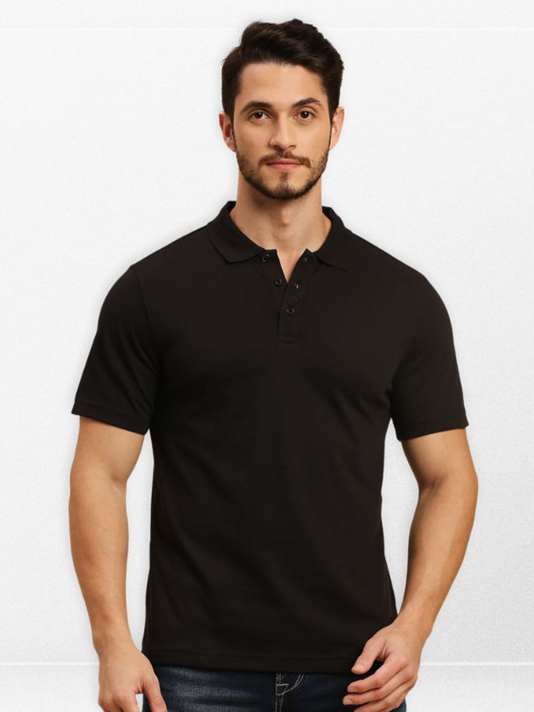 playR Polo Collar Dri-FIT Cotton Casual T-shirt