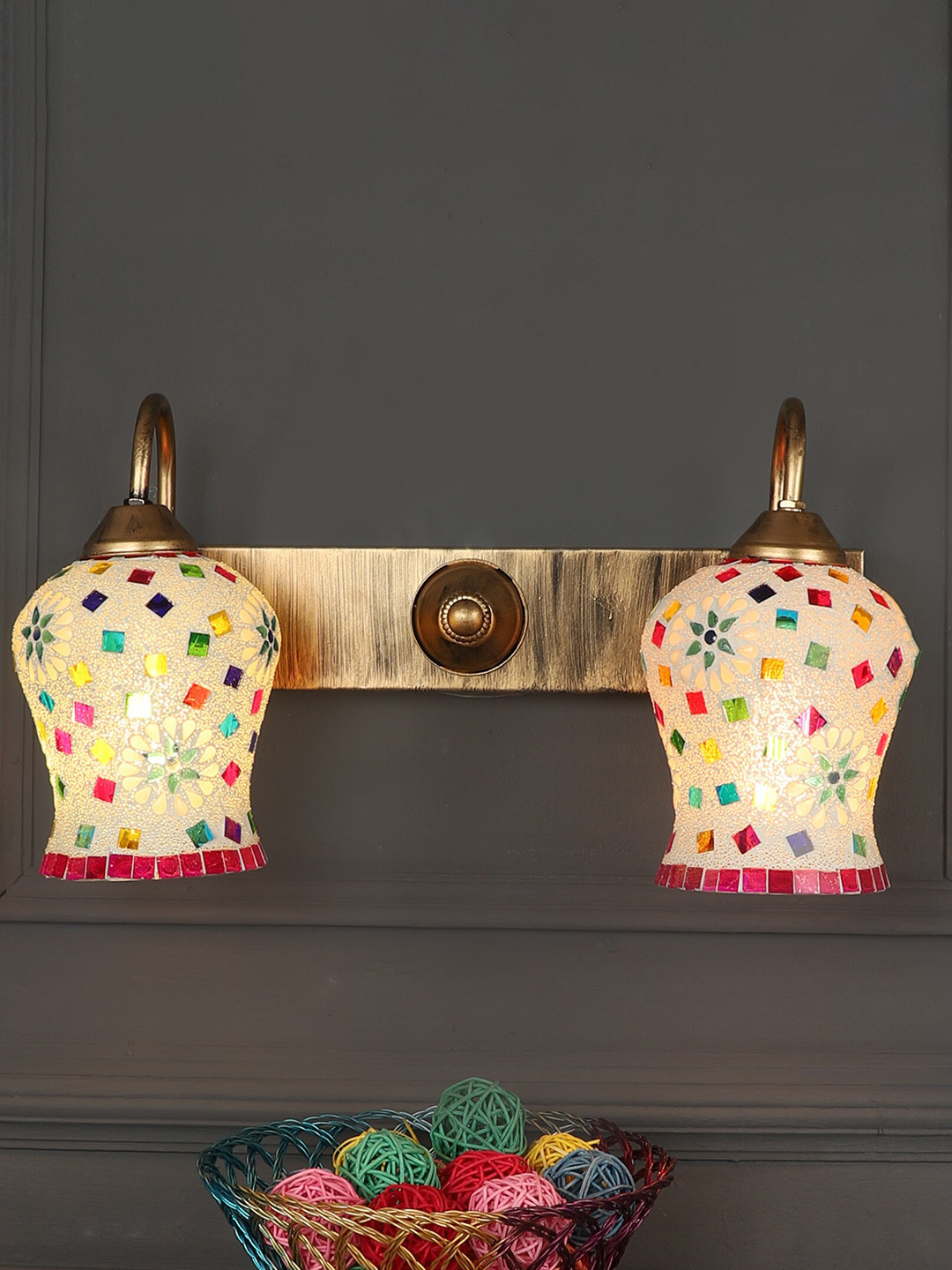 decorativeray White Iron Bell Shaped Contemporary  Wall Lamps