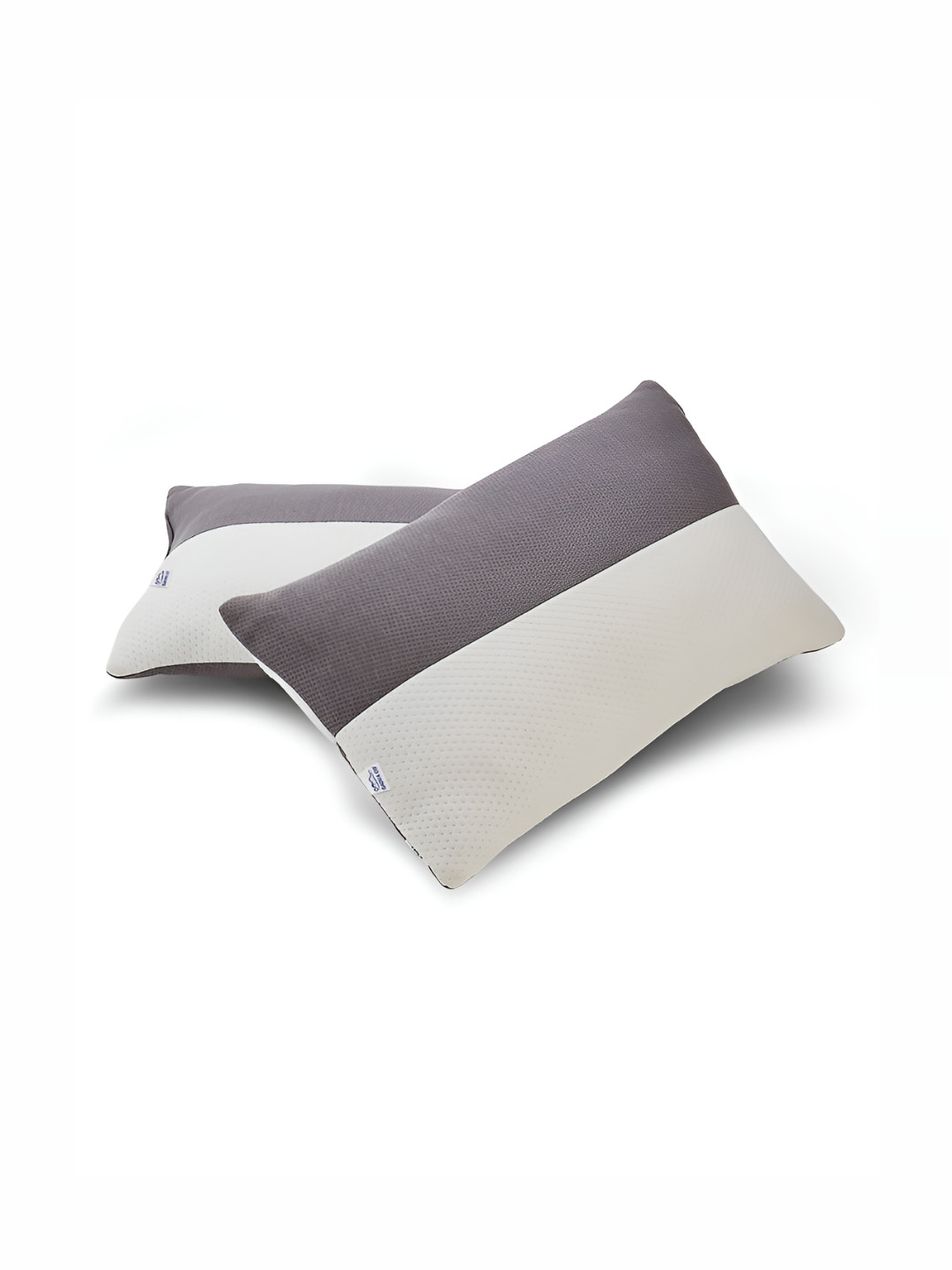 GADDA CO White Solid Cotton Breathable Set of 2 Medium Fibre Sleep Pillow-64 x 41 x 52 cm
