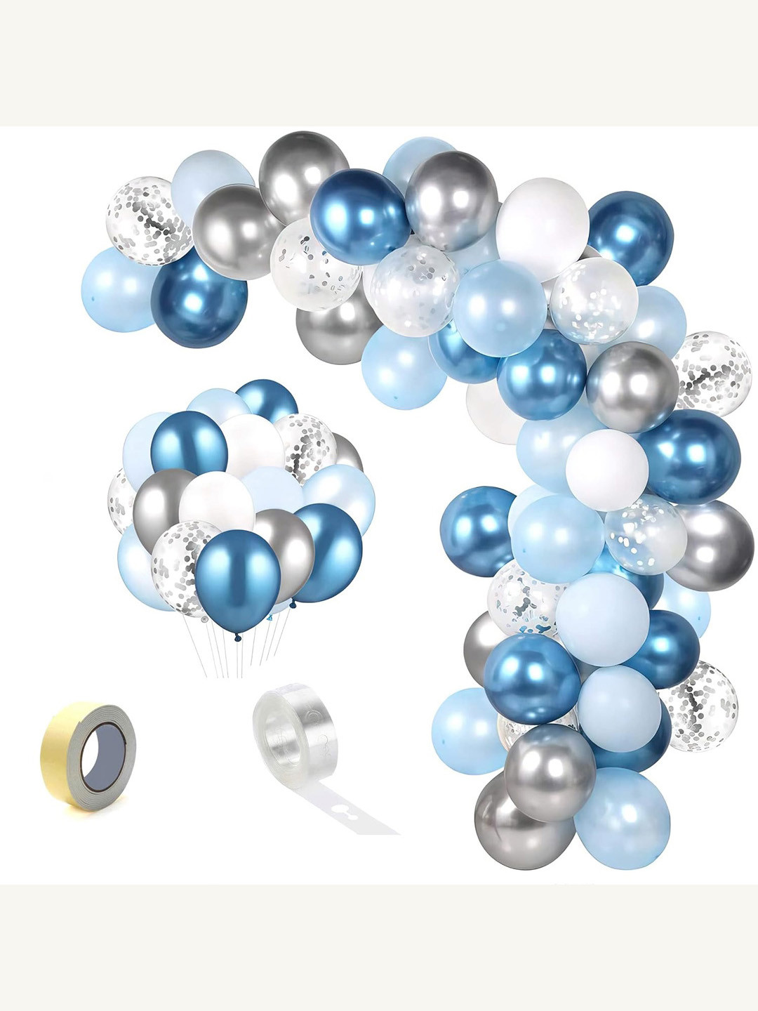 Special You Blue & White 50-Pcs Decoration Balloons