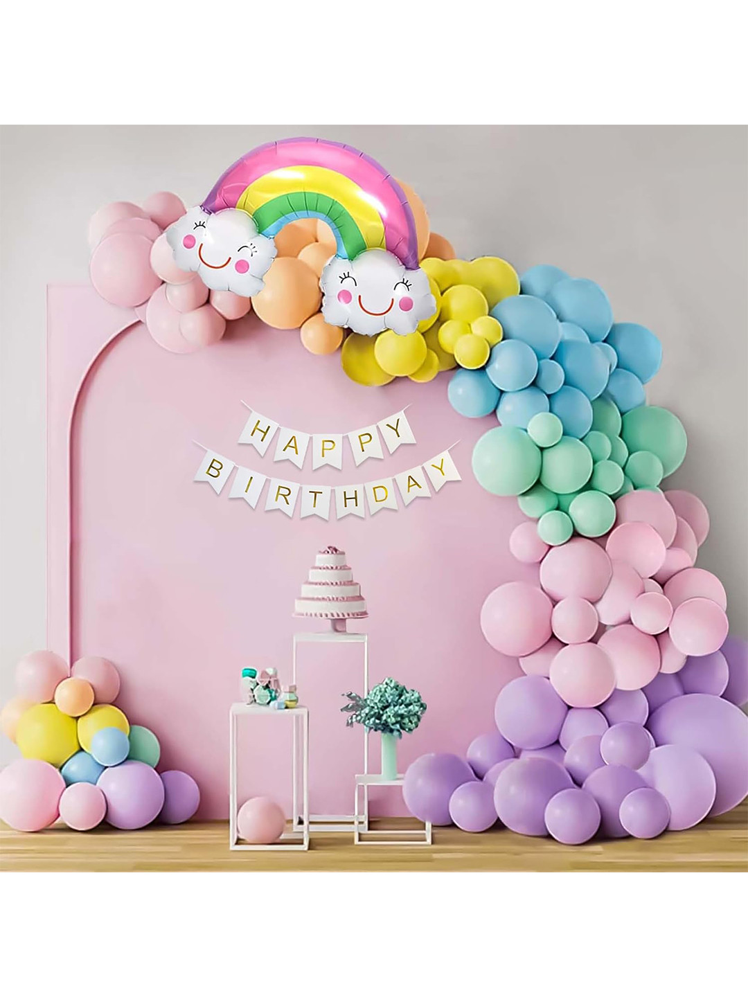 Special You Gold Toned & Pink 64 Pieces Birthday Decoration