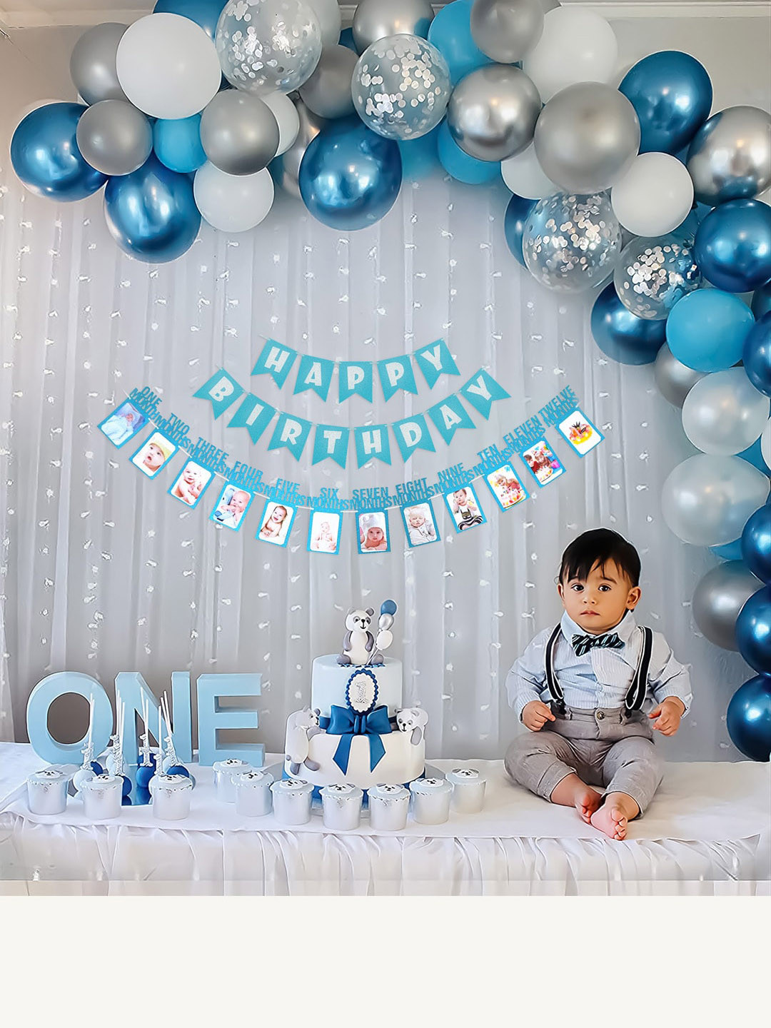 Special You Boys 67 Pcs Blue Birthday Decor