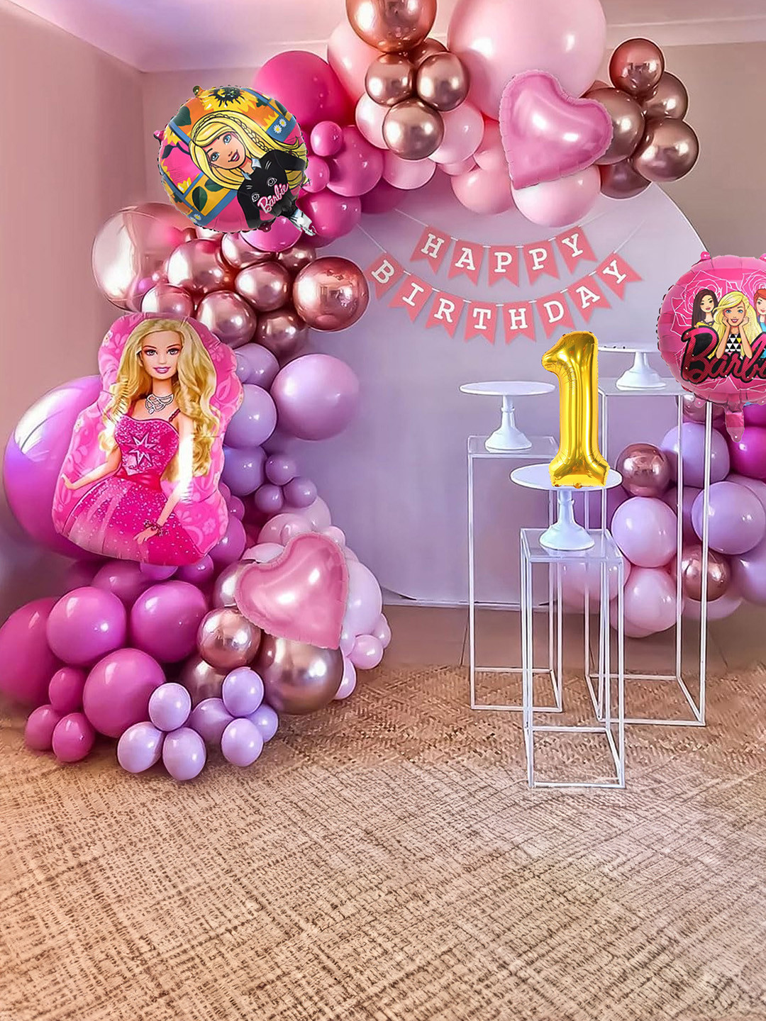 Special You Girls Pink & Purple 74Pcs Birthday Decoration Kit