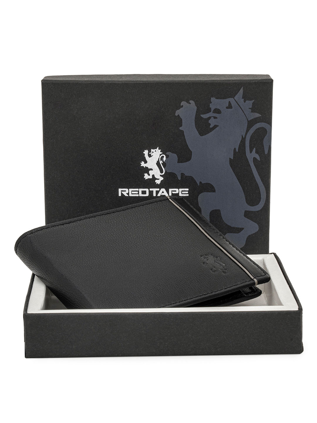 Red Tape Men RFID Leather Two Fold Wallet