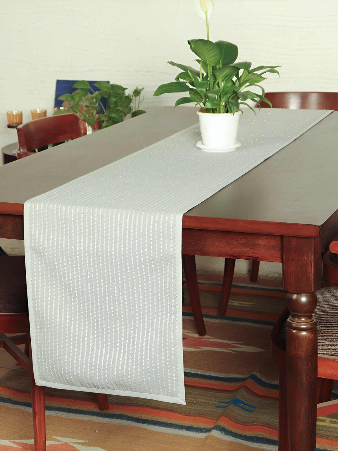 ZEBA Grey Self-Designed Table Runner