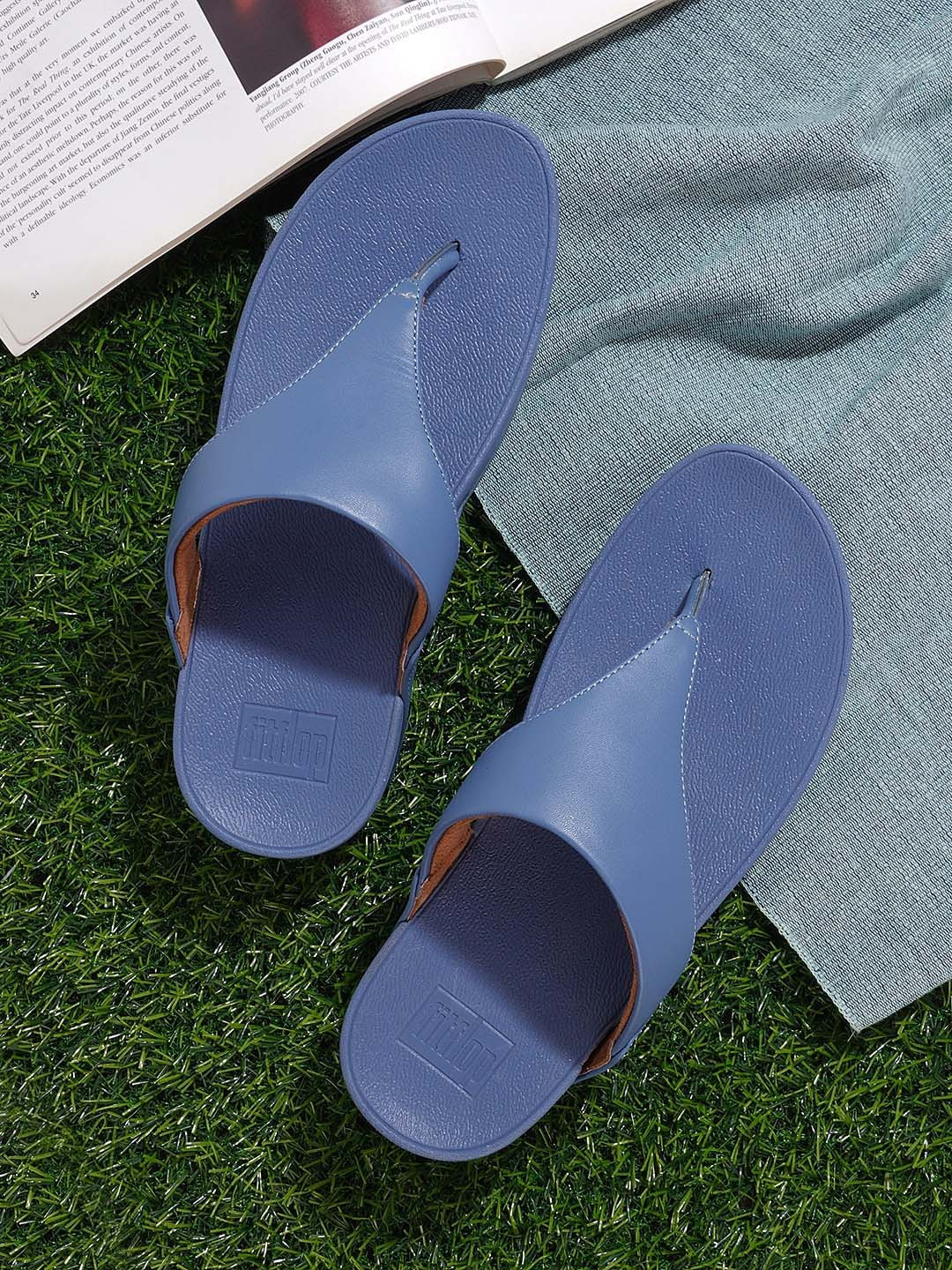 fitflop Leather Open Toe Wedges