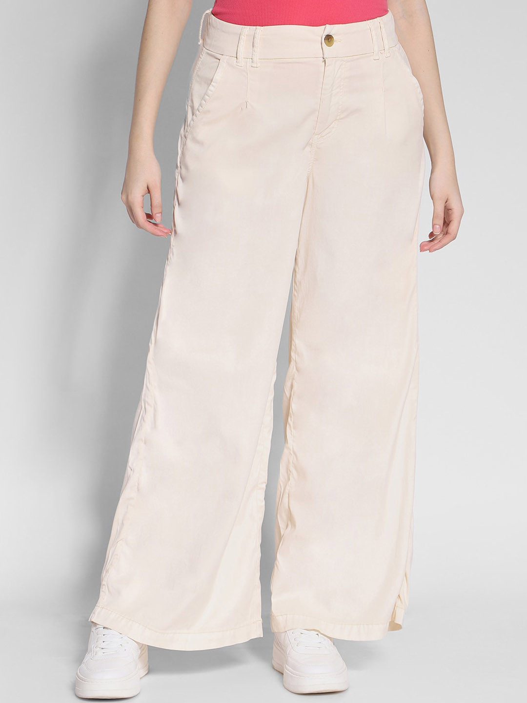 AMERICAN EAGLE OUTFITTERS Women Stretch Super High-Waisted Baggy Wide-Leg Trousers