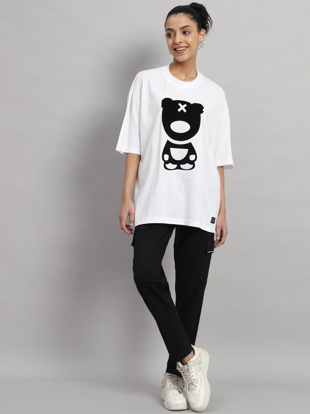 GRIFFEL Graphic Printed Cotton T-Shirt With Trouser Co-Ords