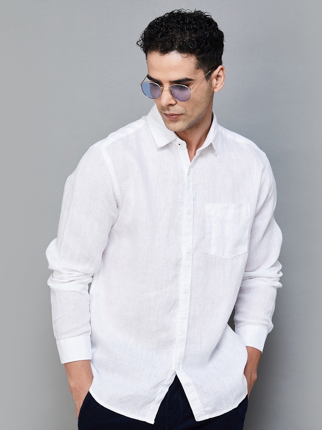 CODE by Lifestyle Linen Casual Regular Fit Shirt