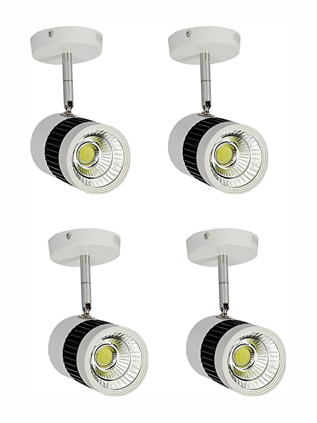Areezo White 4 Pieces Metal Wall Lamp With Blub