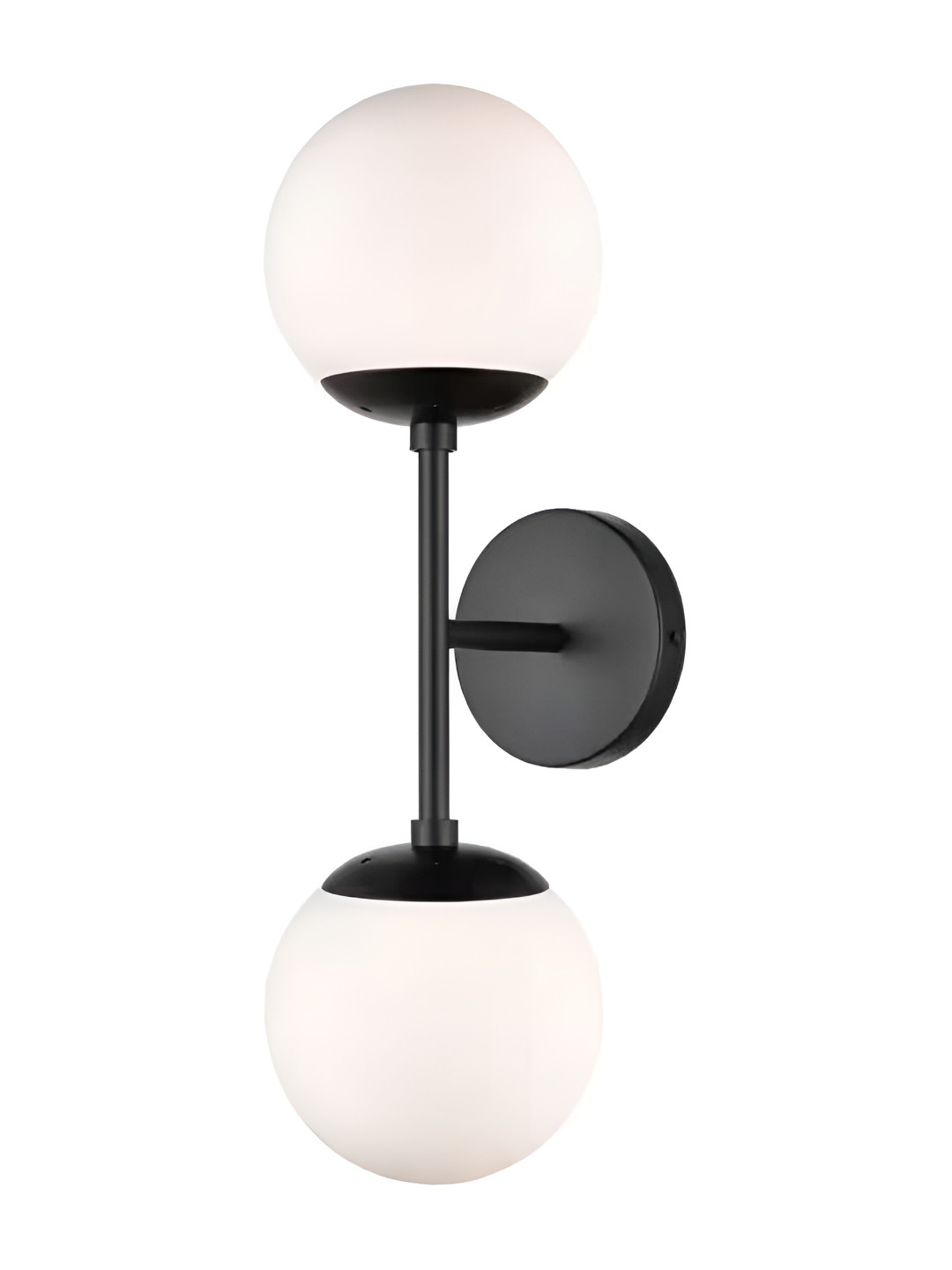 Areezo Black & White Metal Spherical Shaped Wall Lamp