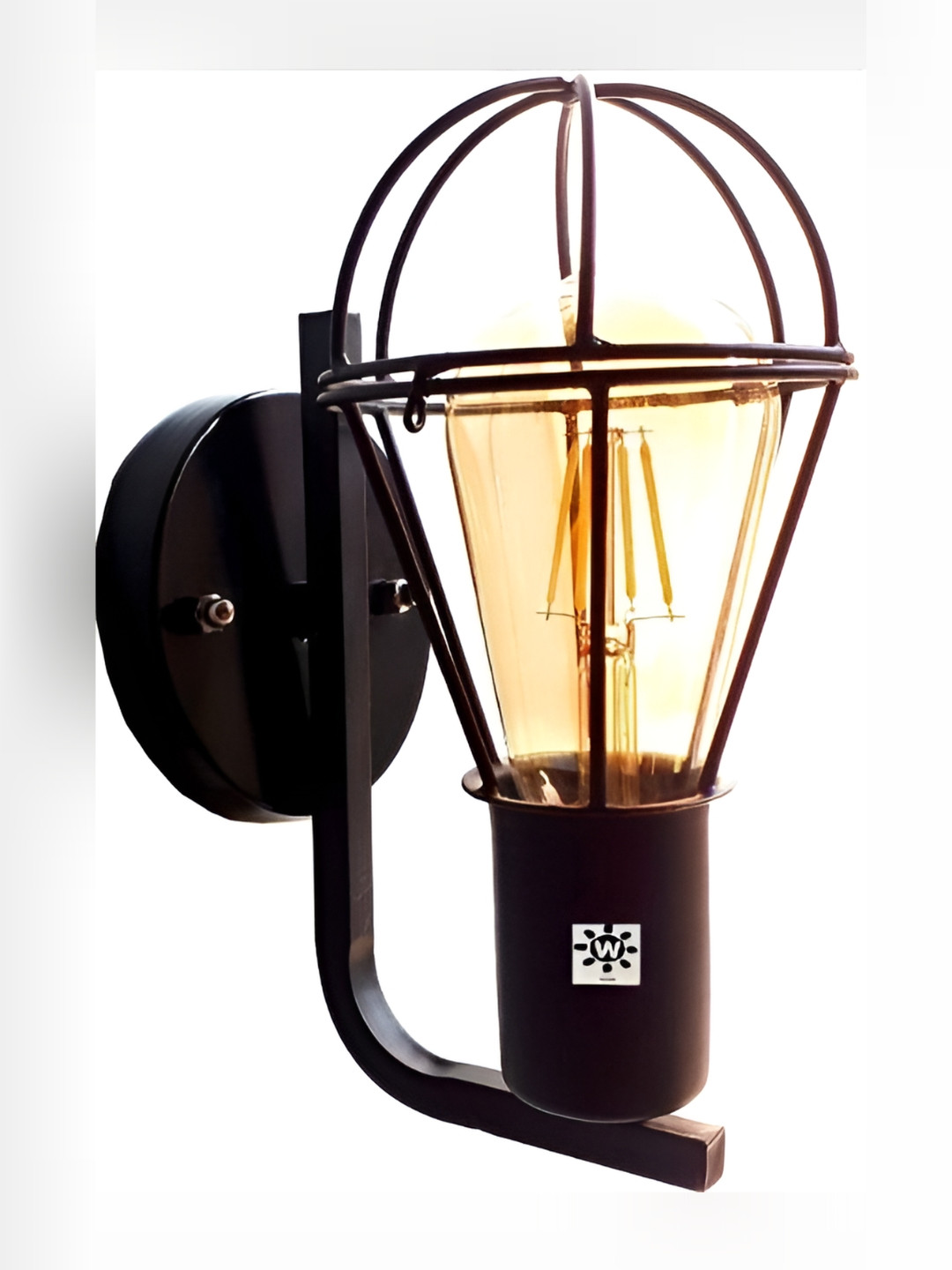 Areezo Black Metal Wall Lamp