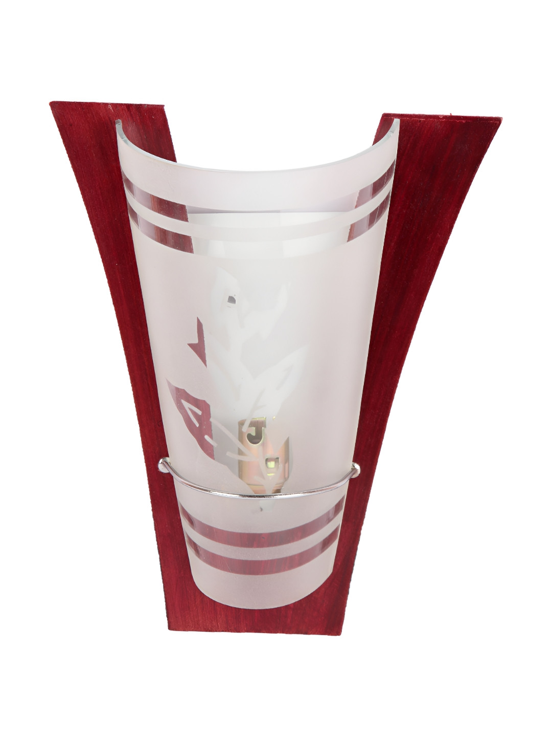 Areezo Red & White Metal Wall Lamp