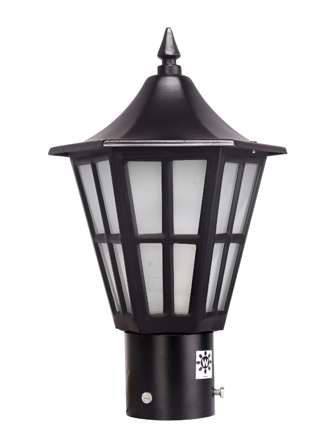 Areezo Black & White Textured Outdoor Gate Light