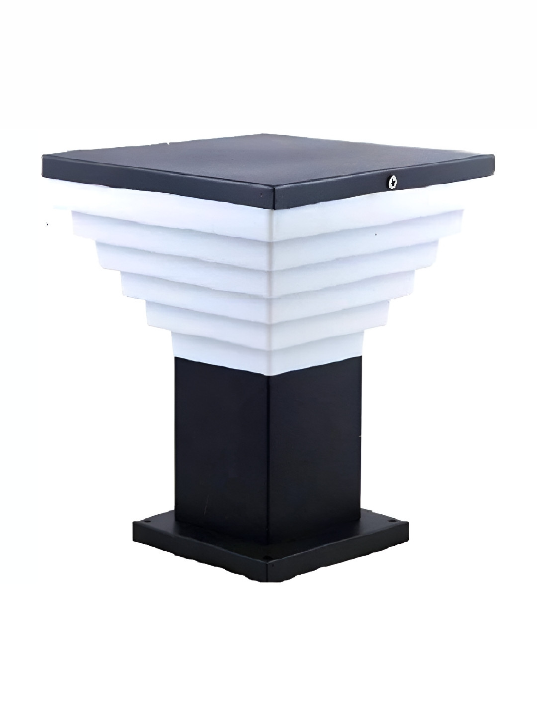 Areezo Black & White Textured Outdoor Gate Light