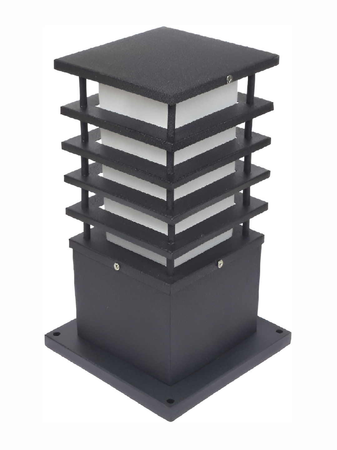 Areezo Black & White Modern Designed Outdoor Gate Lamp