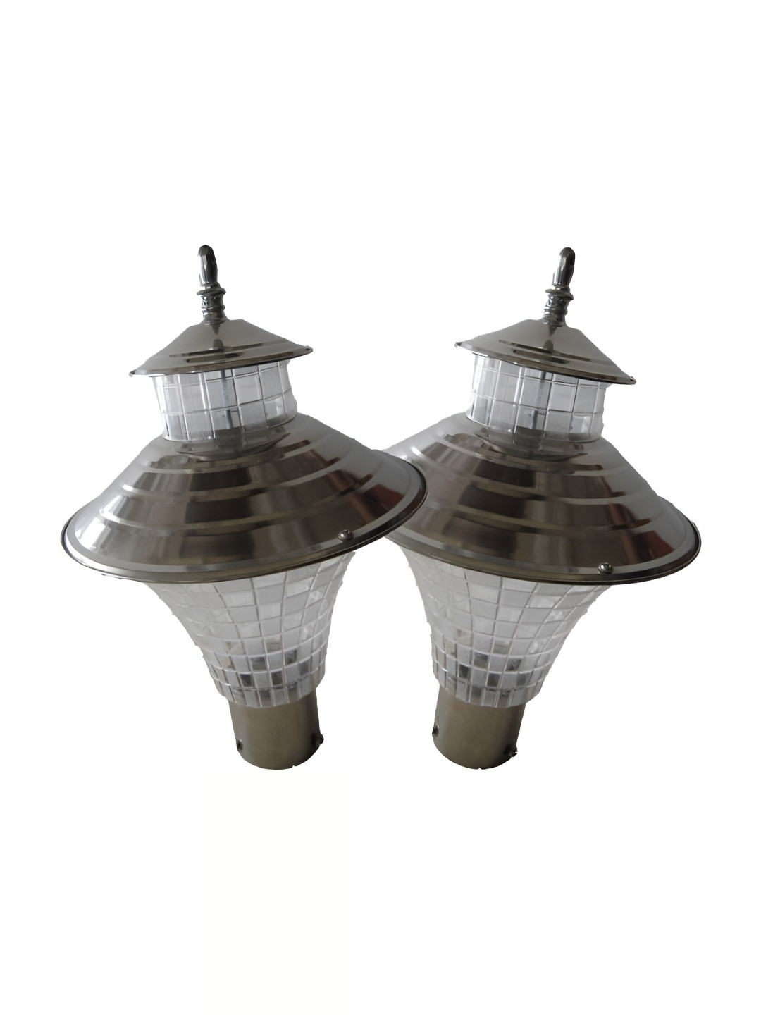 Areezo 2-pcs Transparent Outdoor LED Gate Lamps