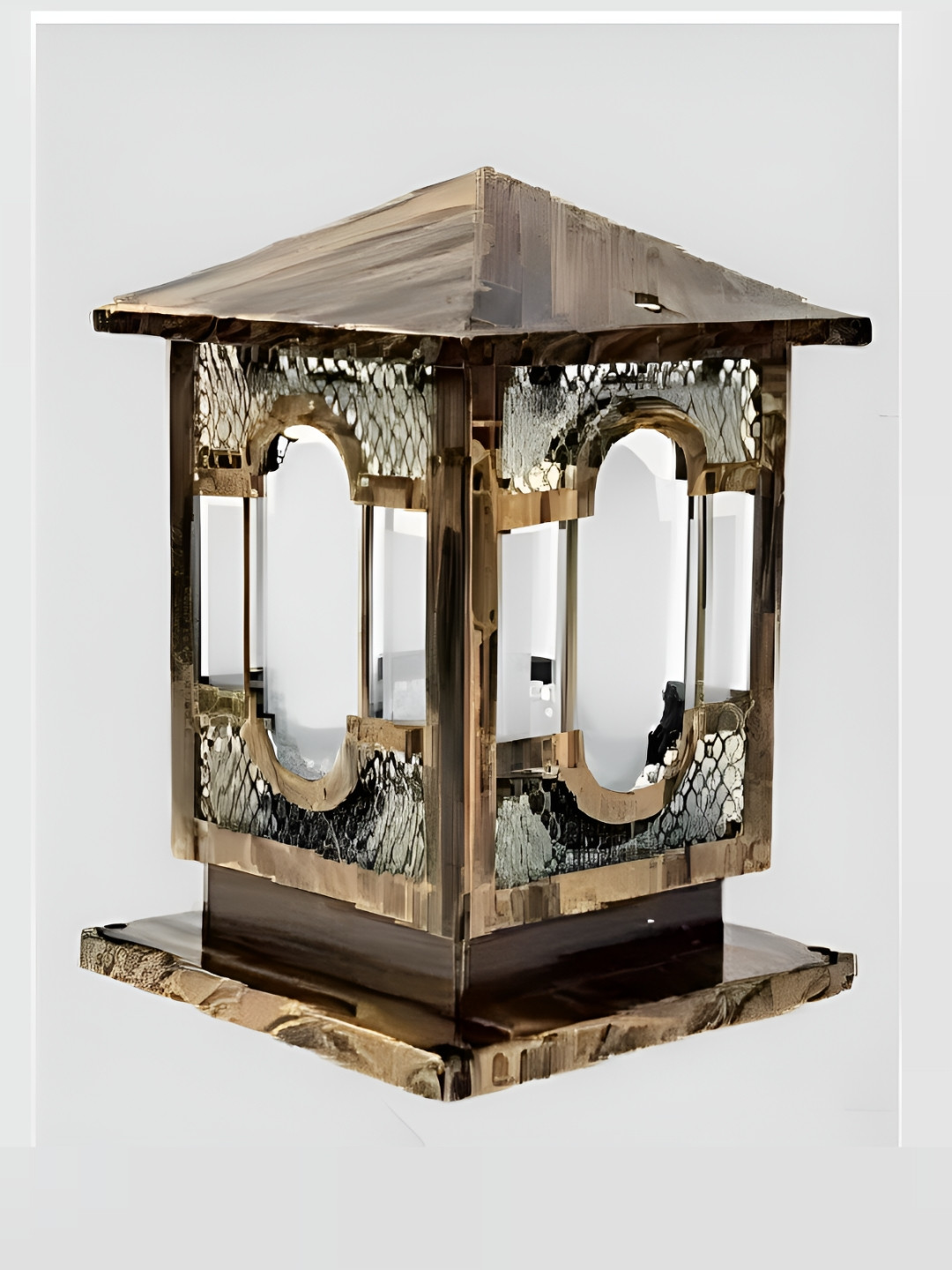 Areezo Brown Antique Outdoor Gate Lamp