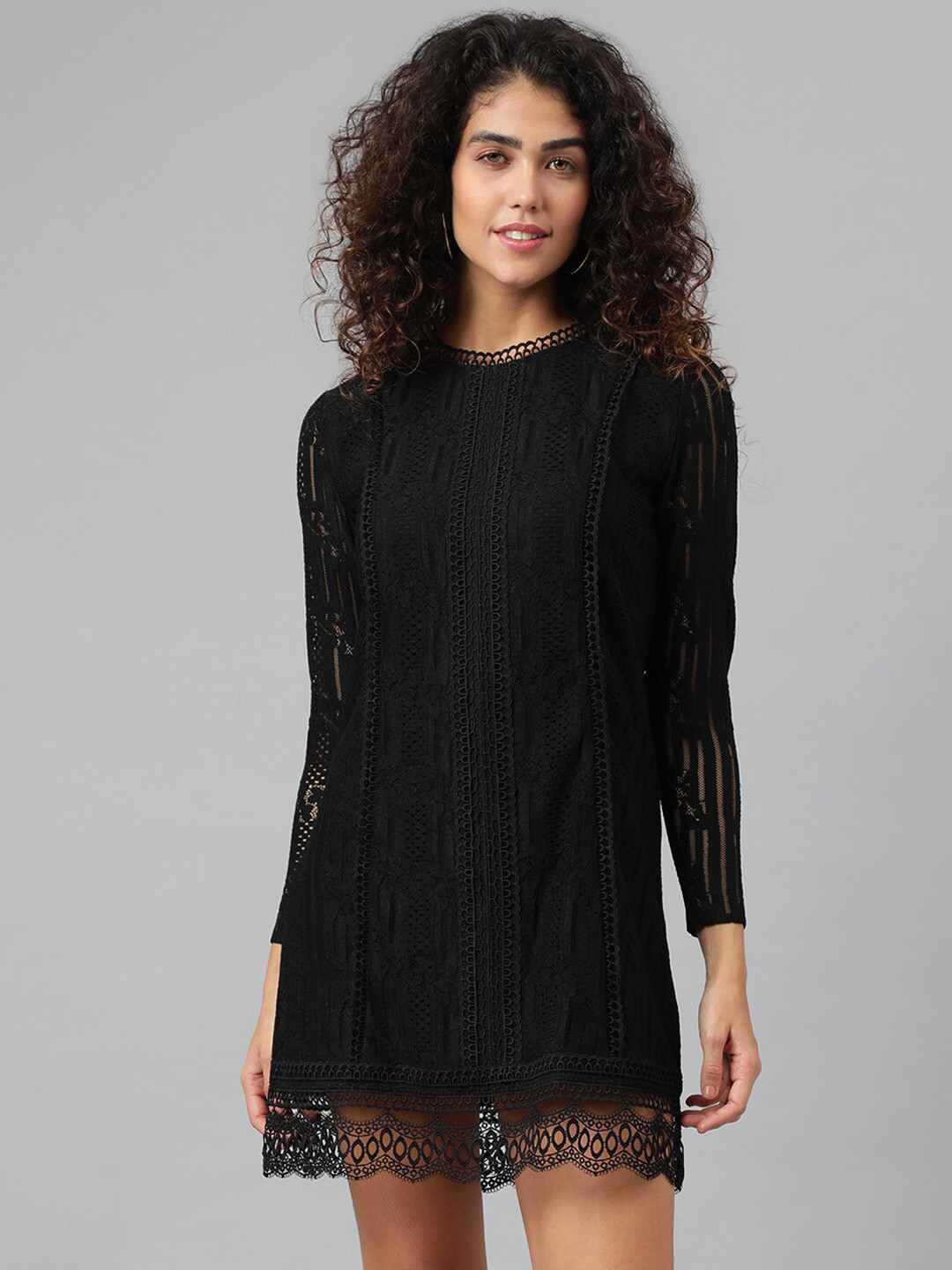 ANAI Self Design Sheath Dress