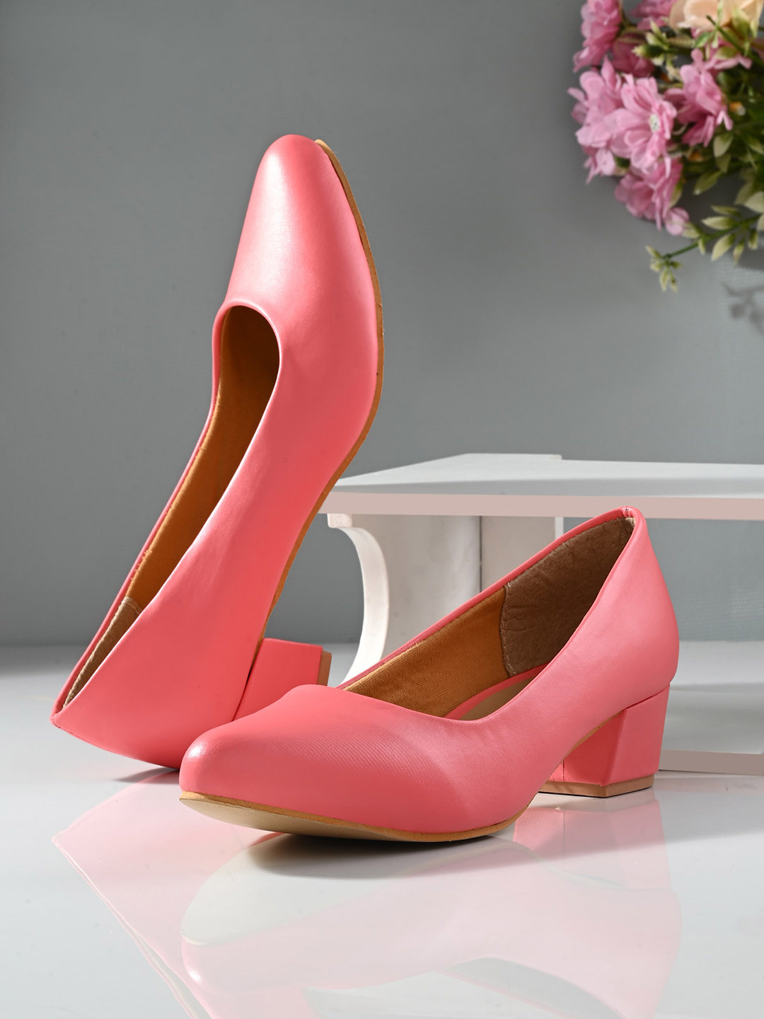 KARADDI Pink Confortable & Lightweight Heels