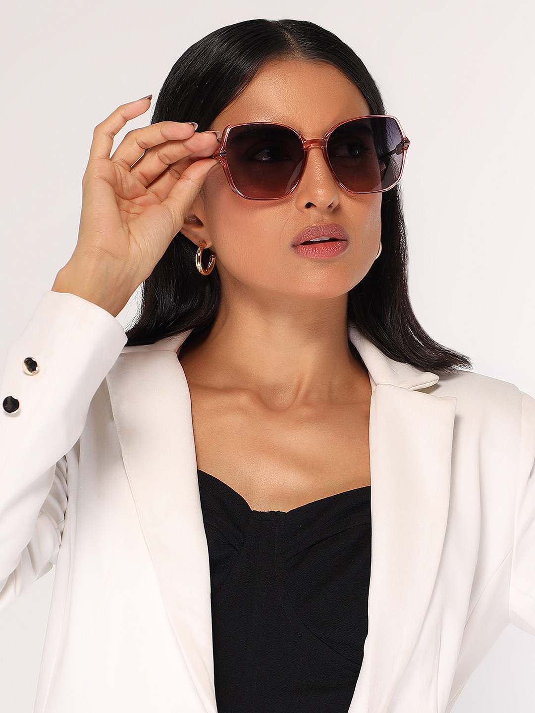 HASHTAG EYEWEAR Women Square Sunglasses with Polarised and UV Protected Lens TZ-P-TT-8252