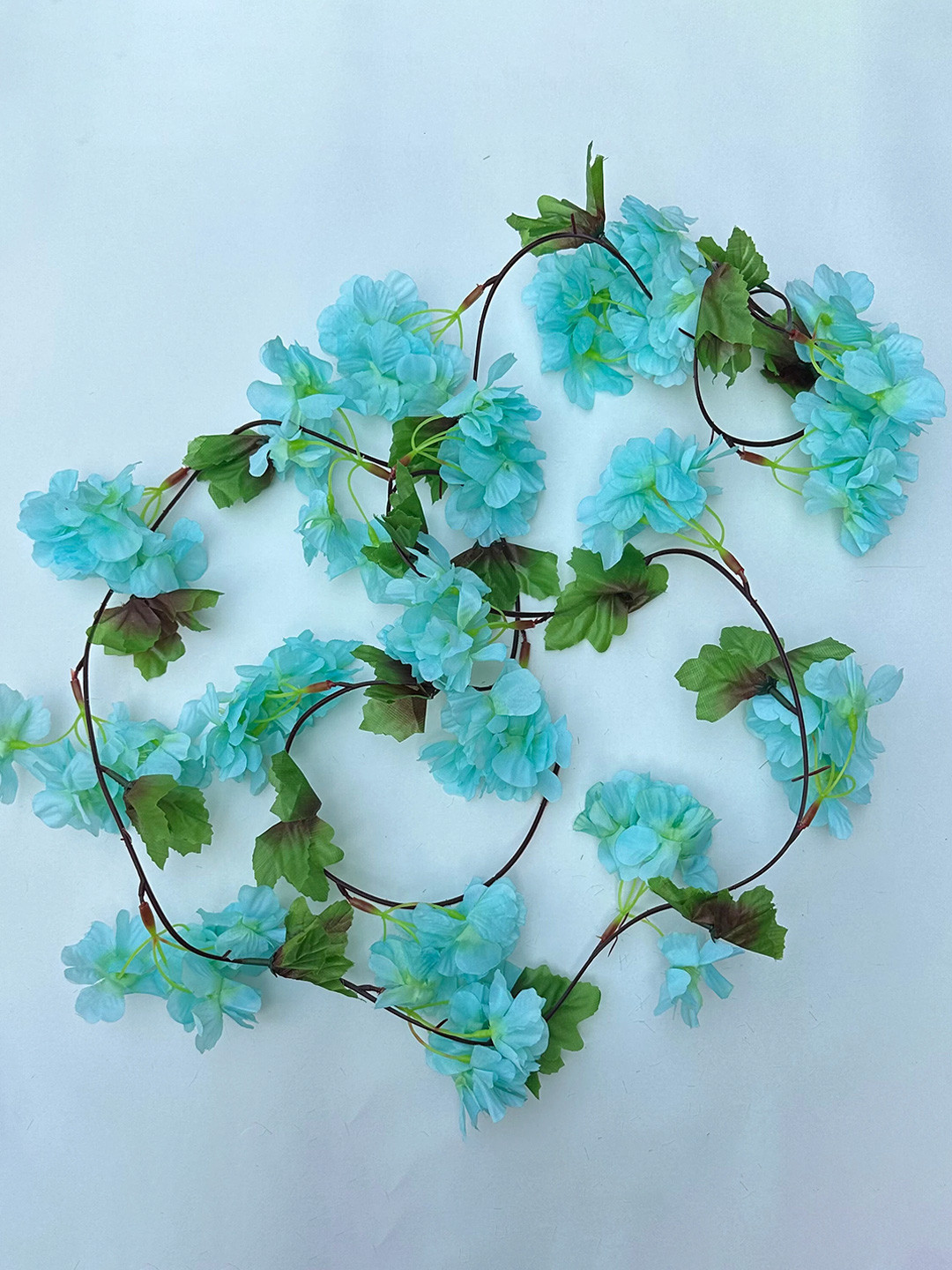 Special You Blue & Green Rose Vines Hanging Artificial Flower