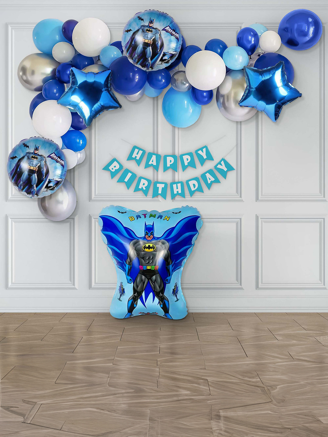 Special You Blue Batman Theme Foil Balloon Set