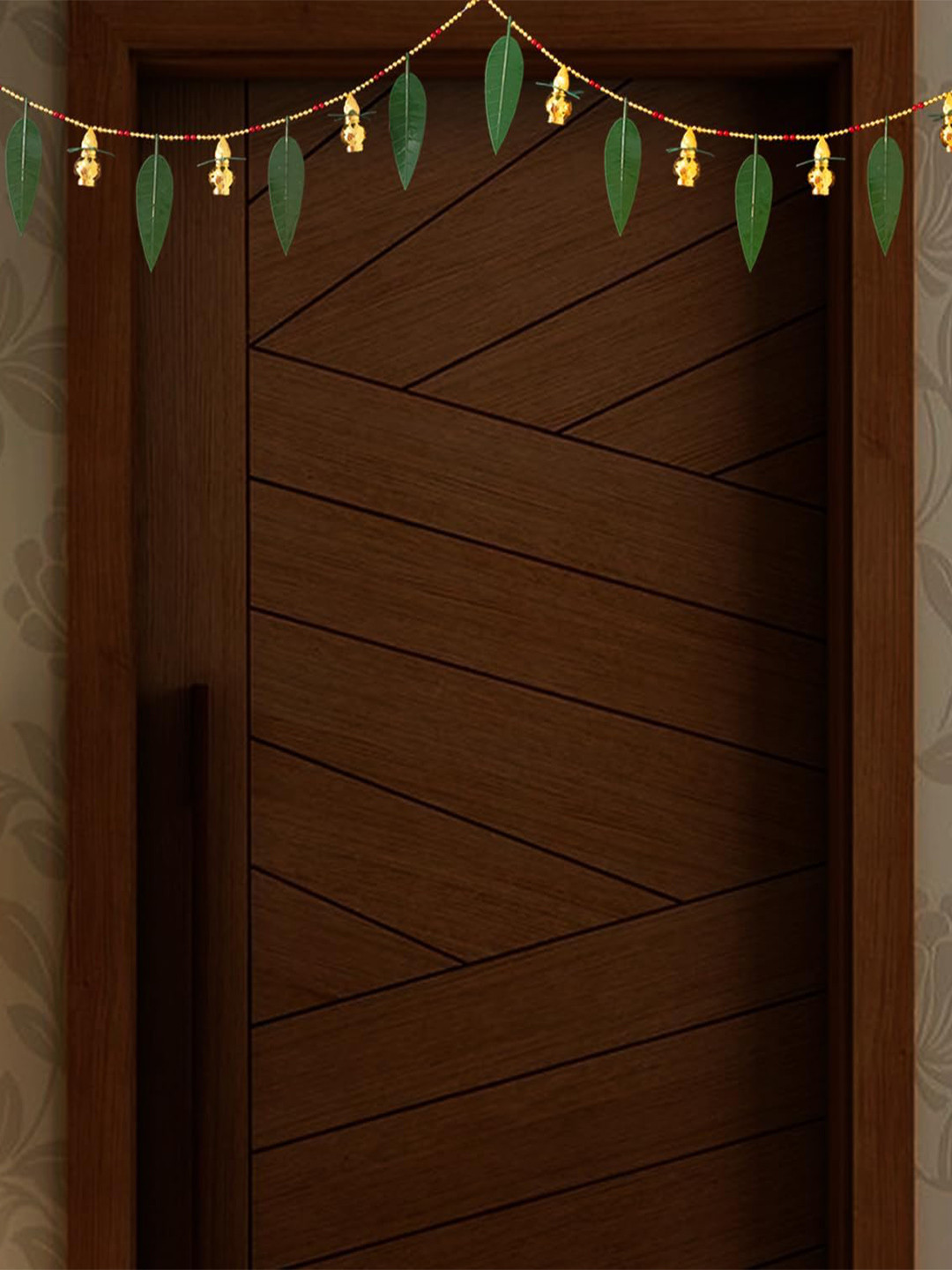 Special You Green & Yellow Kalash Door Hanging Toran
