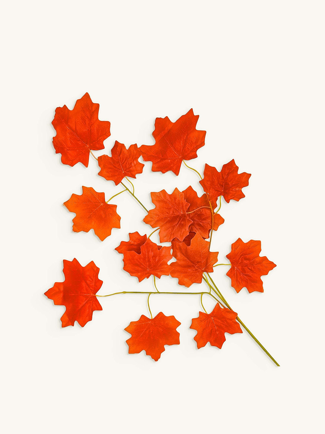Special You Orange 12 Pieces Colored Artificial Maple Leaves