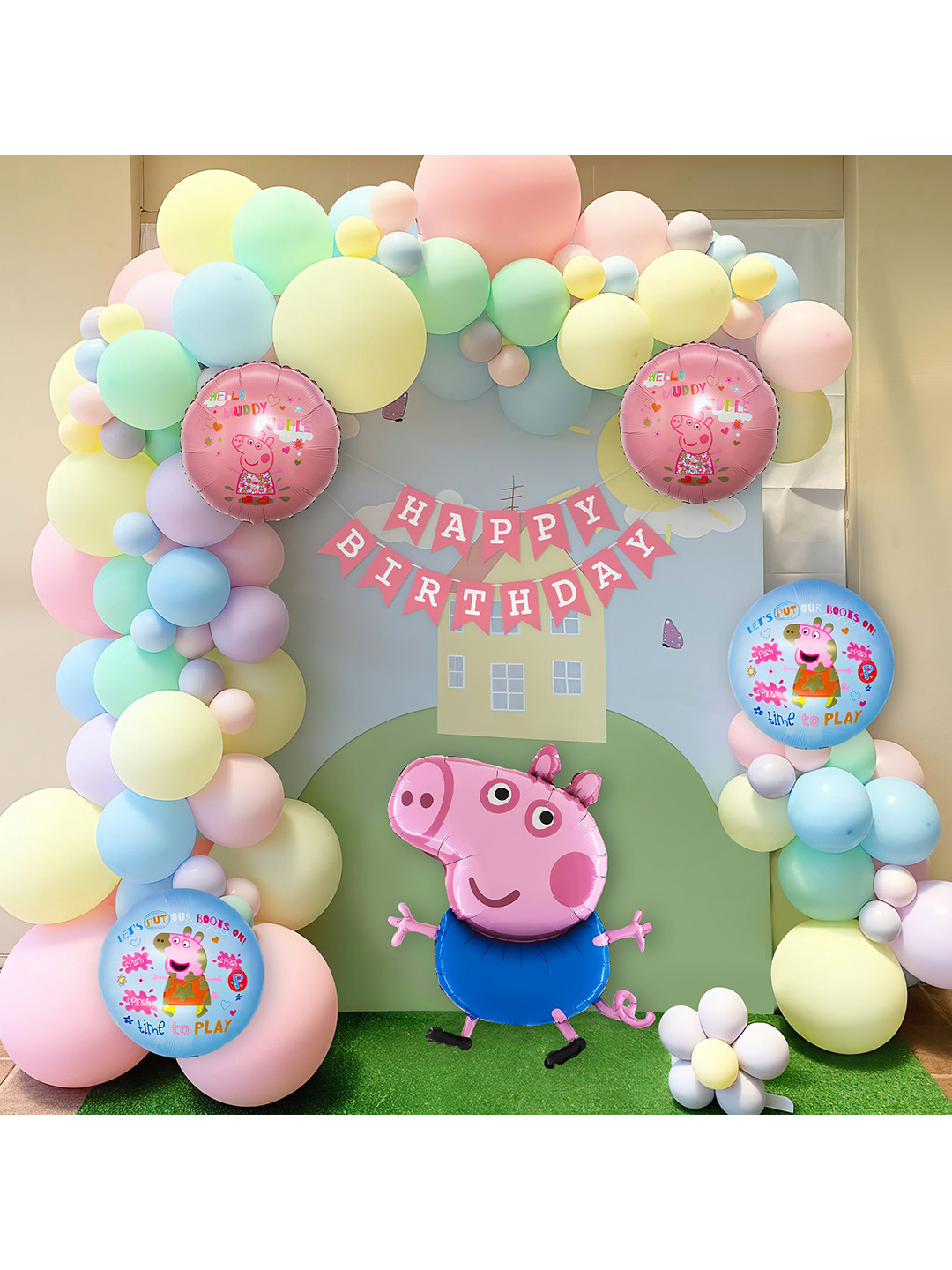 Special You Pink & Green 58 Pieces Balloons Decoration Items