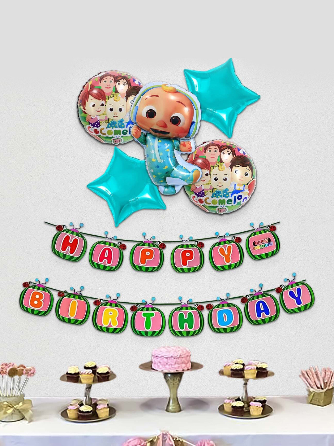 Special You 6-Pcs Peach & Blue Aesthetic Home Decor Items