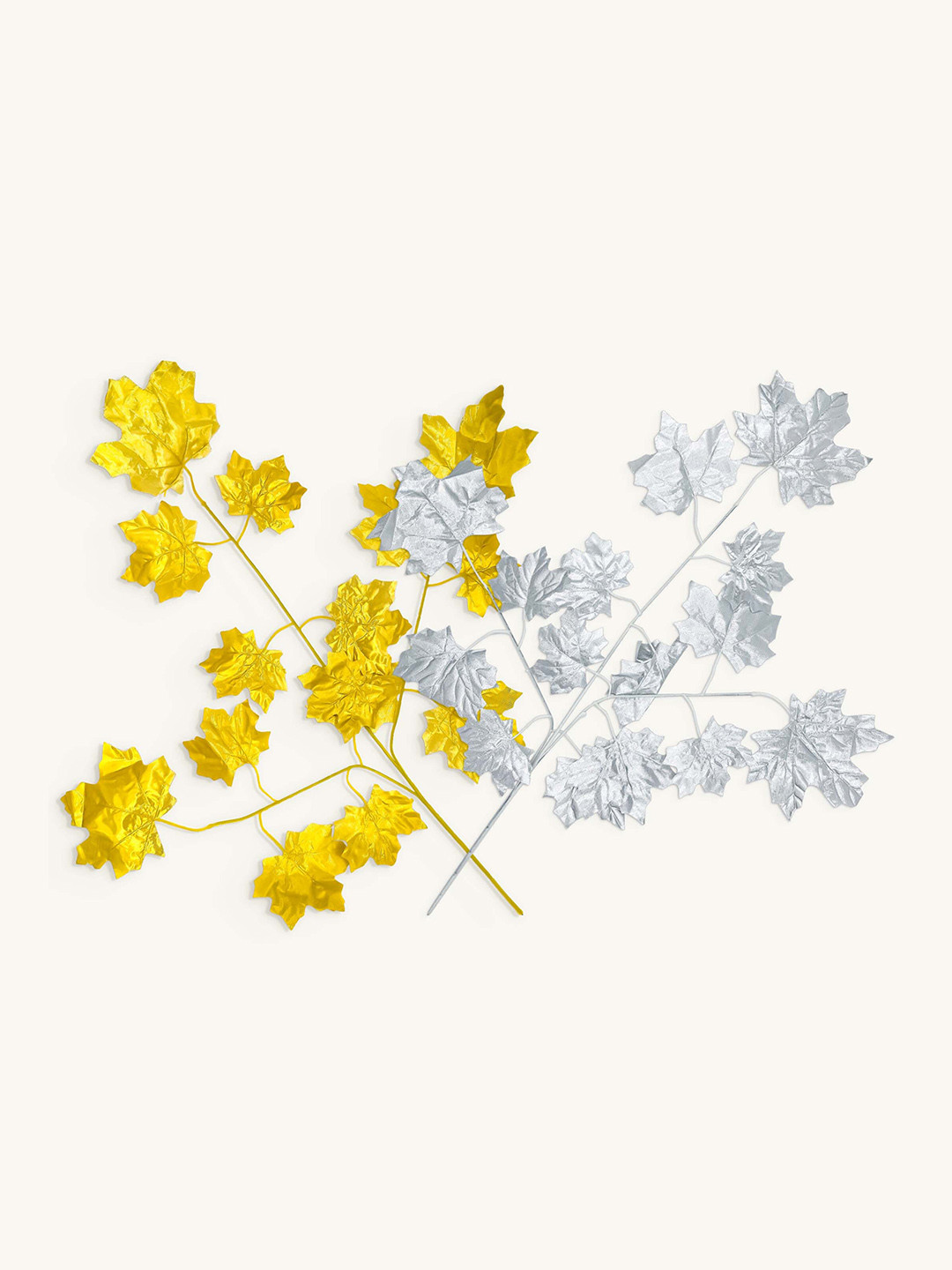 Special You Silver Toned & Gold Toned 2 Pieces Artificial Plant